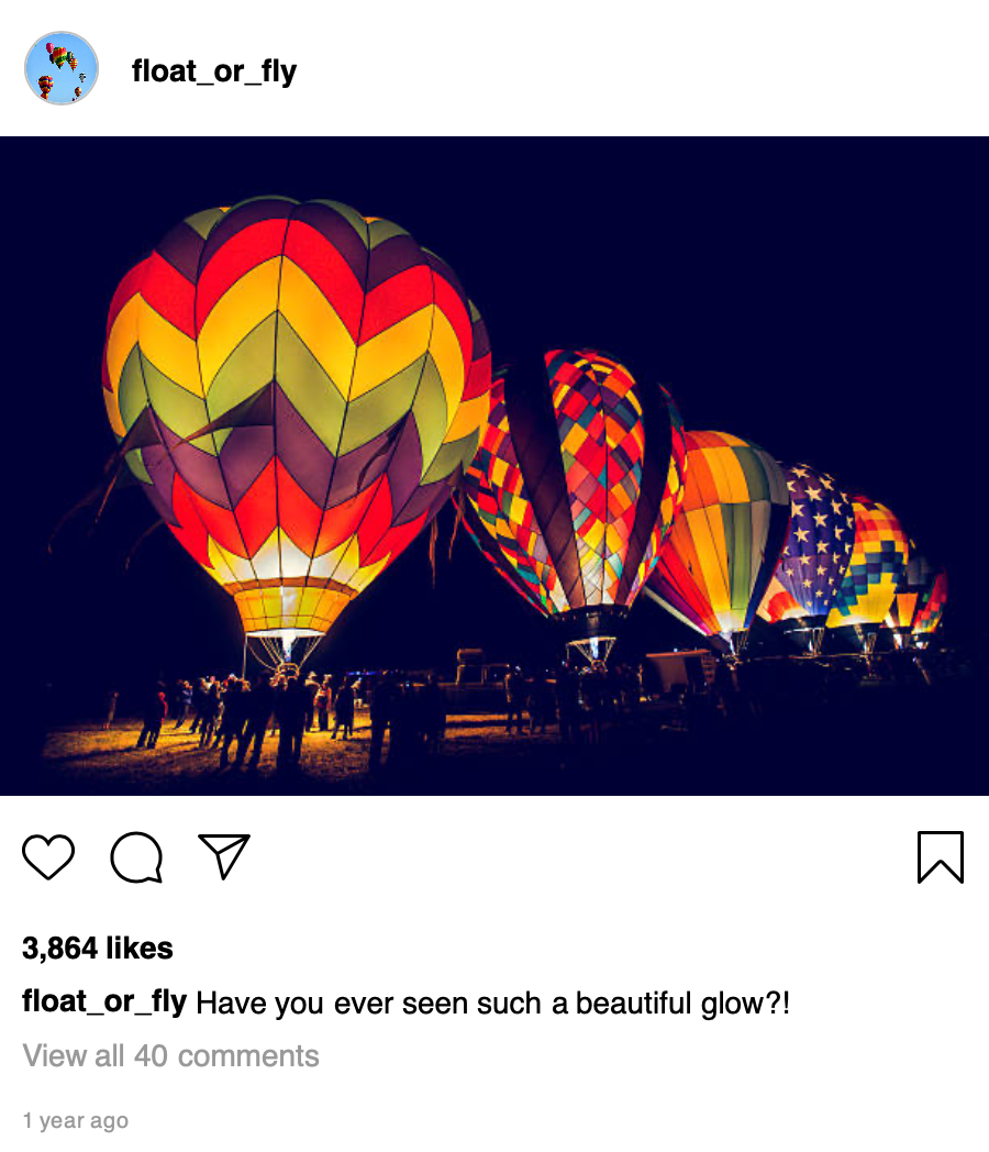 Balloons glowing 2024